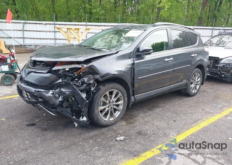 2017 Toyota Rav4 Hybrid Limited из США, поврежденный, VIN JTMDJREV0HD077995